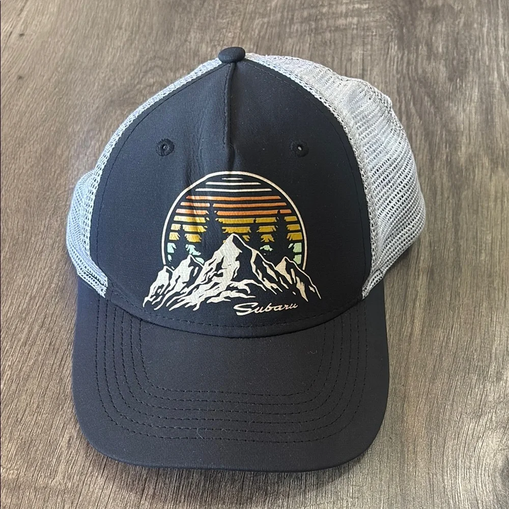 Subaru Blue and White Trucker Hat